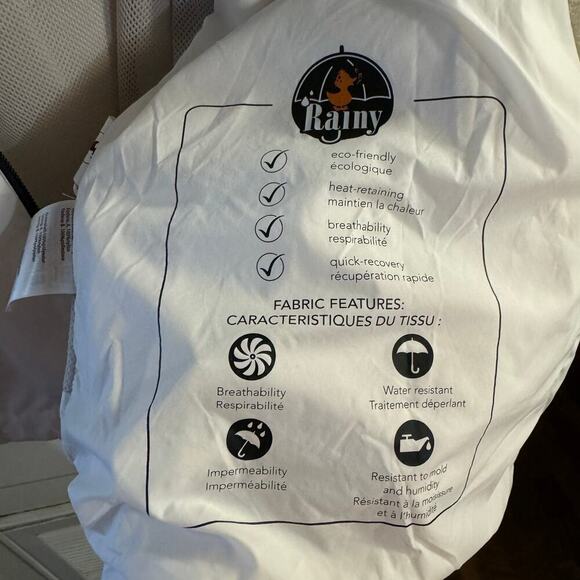 Save The Duck Rainy Jacket Lightweight Full Zip Hooded White Men’s Size Medium - Picture 8 of 12